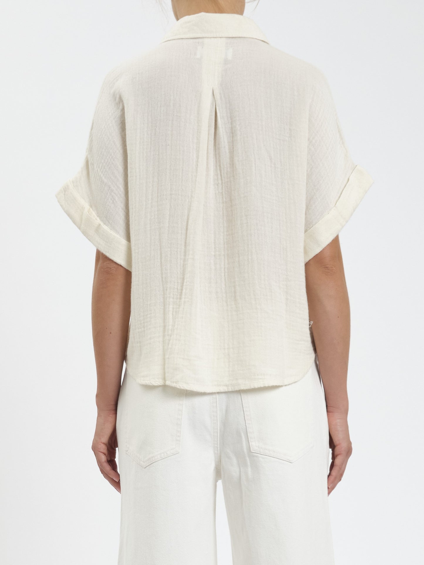 Kate Button Up in Vanilla