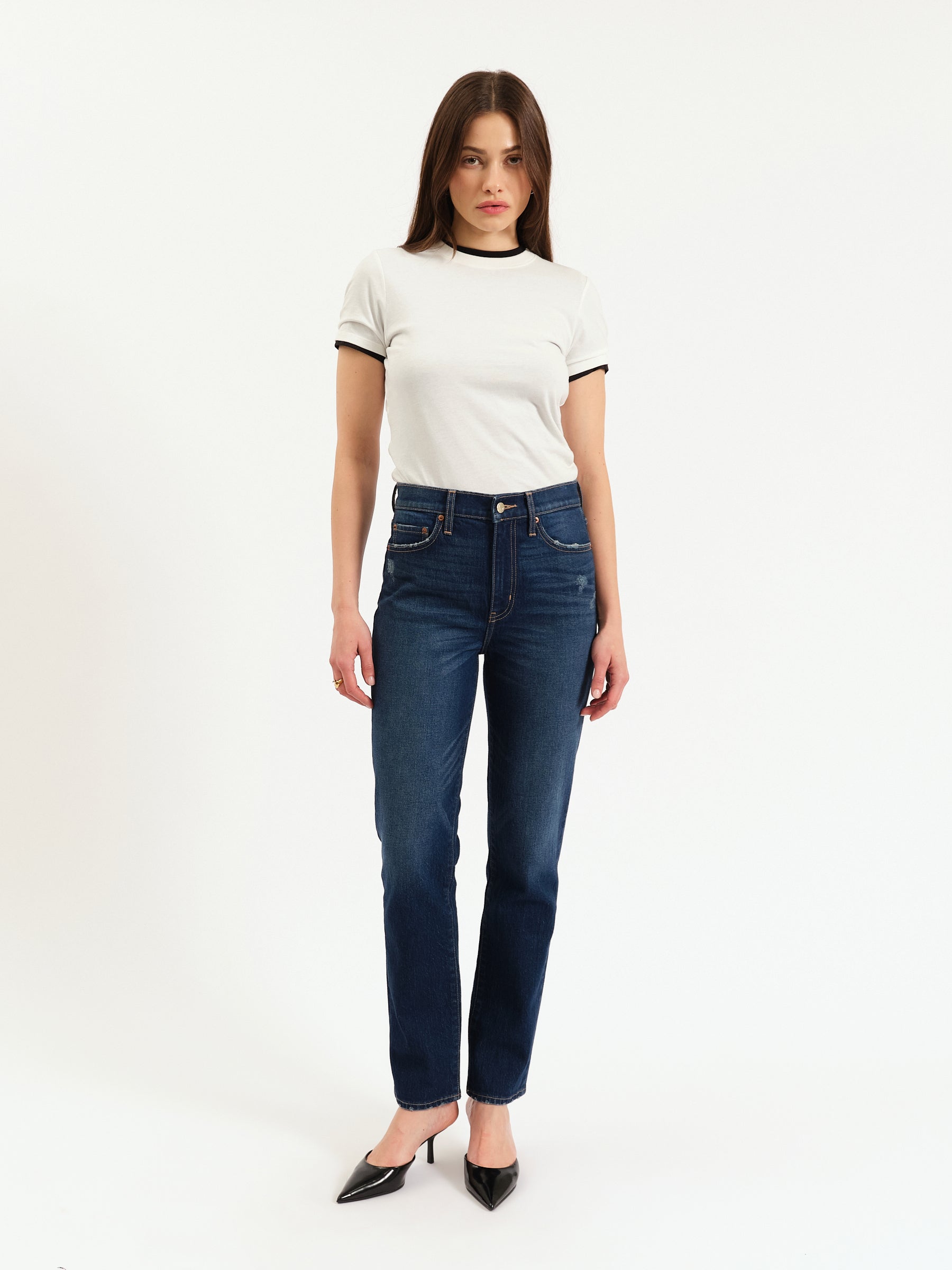 Smarty Pants High Rise Slim Straight in Vintage Ink – Daze Denim