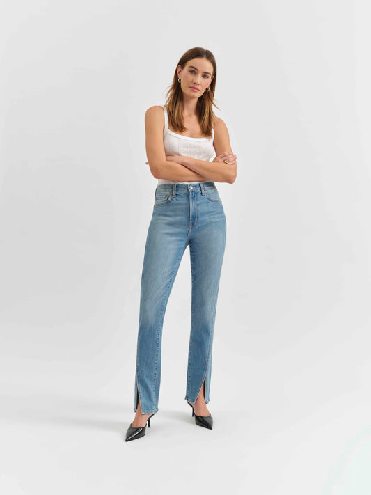 Downtown Slim Split Hem in Chatty