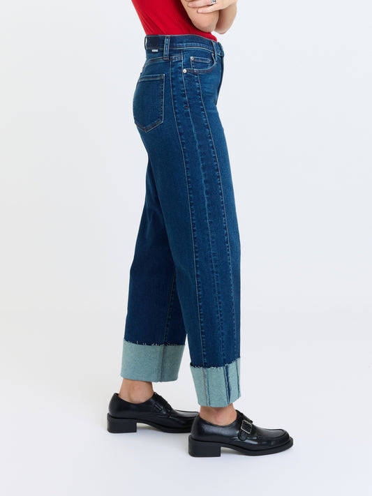 Pleaser High Rise Wide Ankle in Slow Motion
