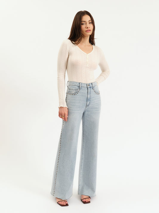 Far Out High Rise Wide in Let's Dance