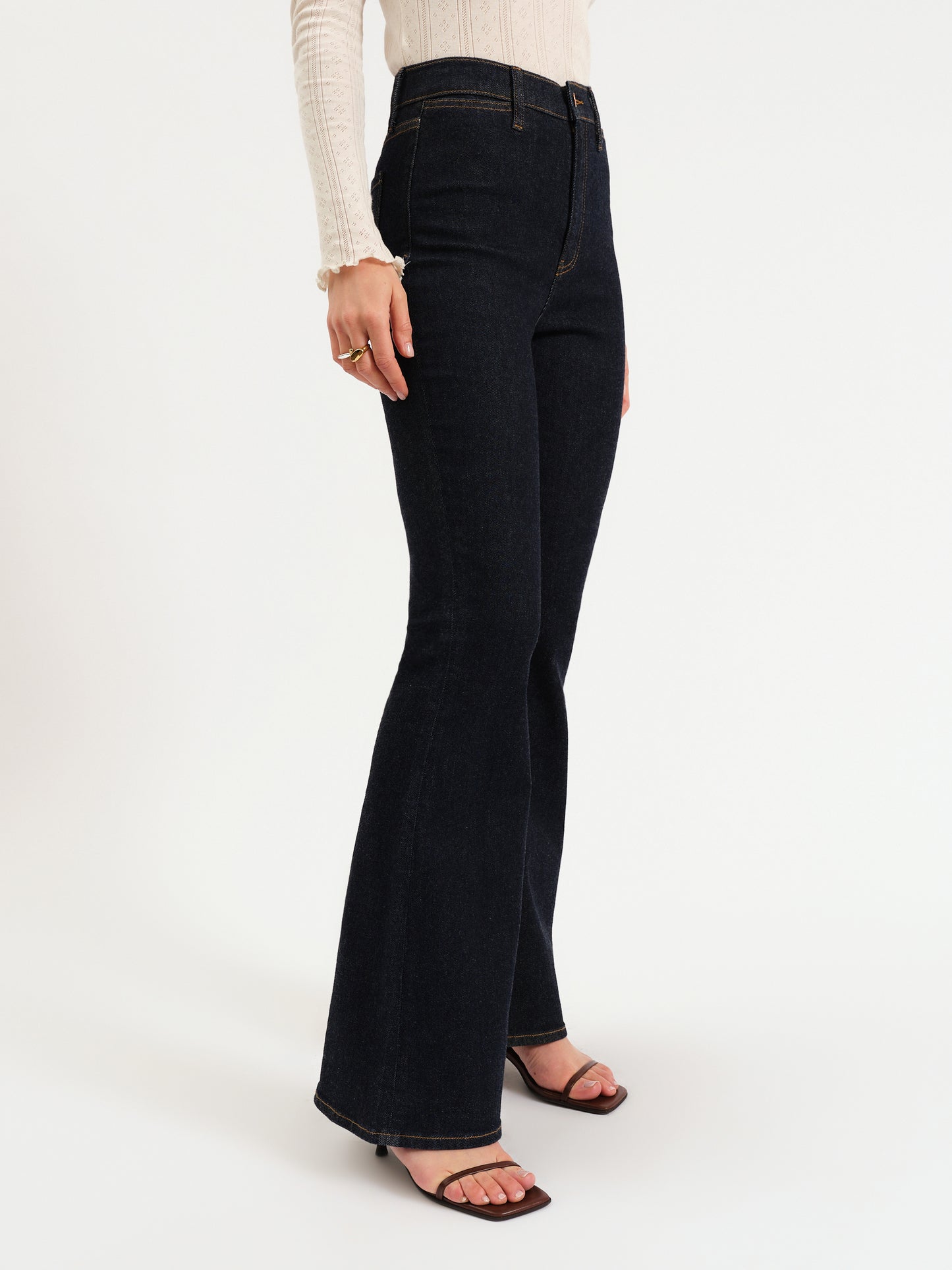 Sunset Flare High Rise Leg in Rinse