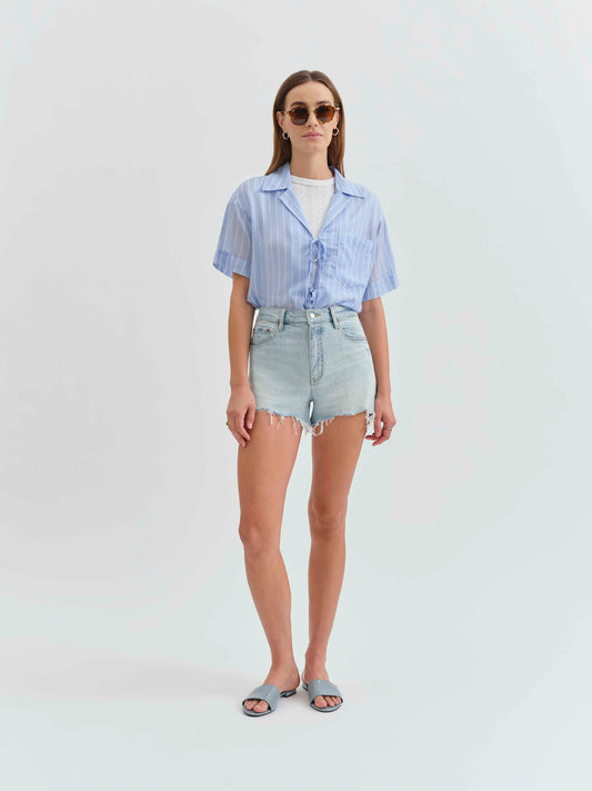 Troublemaker High Rise Short in Gifted Vintage