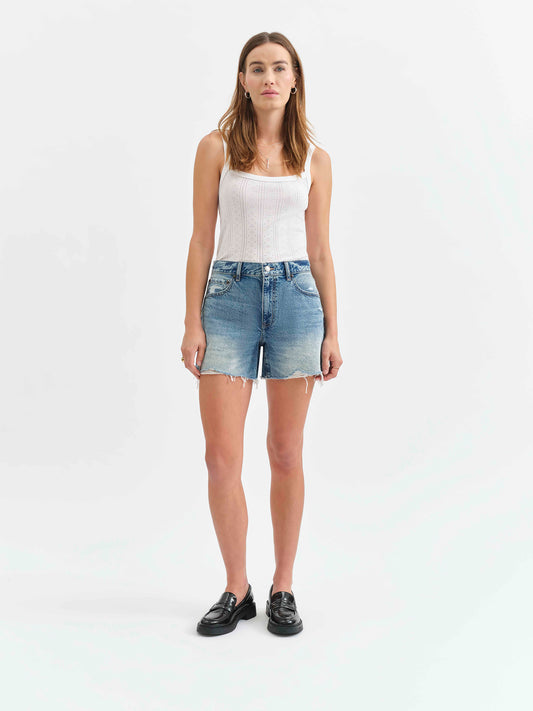 Crossroads Mid Rise Short in Instinct Vintage