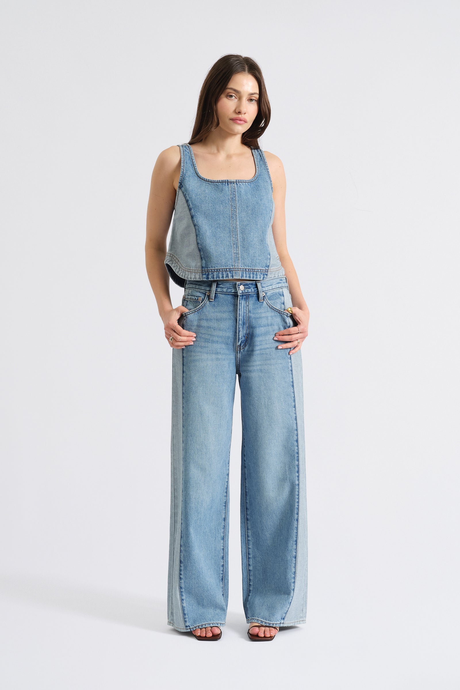 The Wanderer Mid Rise Palazzo in Coast – Daze Denim