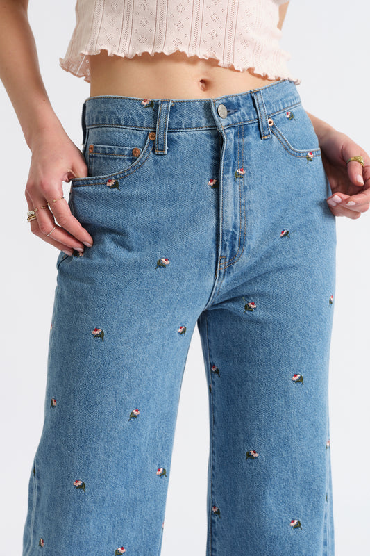 Far Out High Rise Wide Leg in Fated