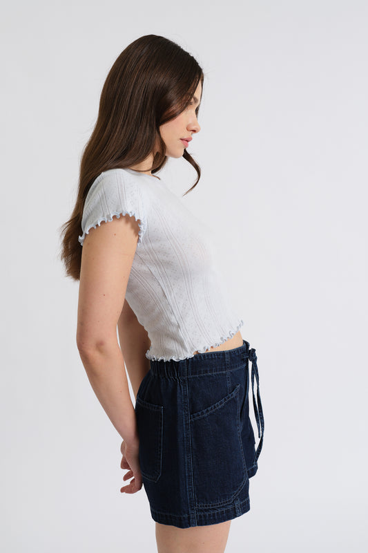 Lily Baby Tee in Powder Blue