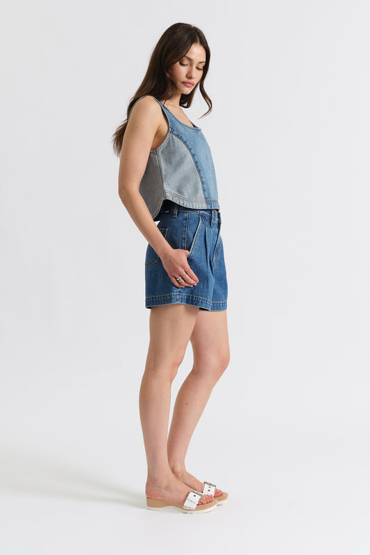 Coronado Pleated Short in Montage