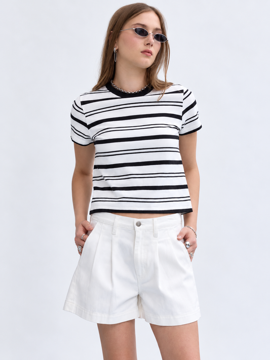 Coronado Pleated Short in Lamb