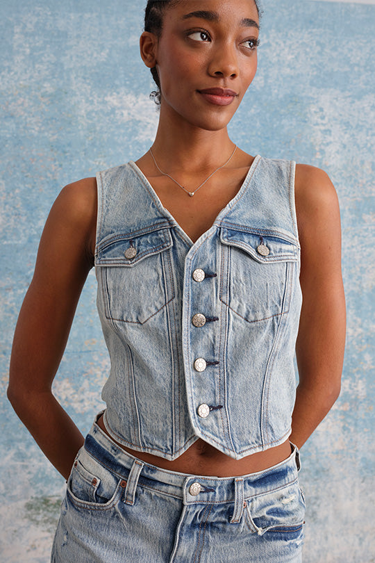 Kiss Denim Vest in First Move