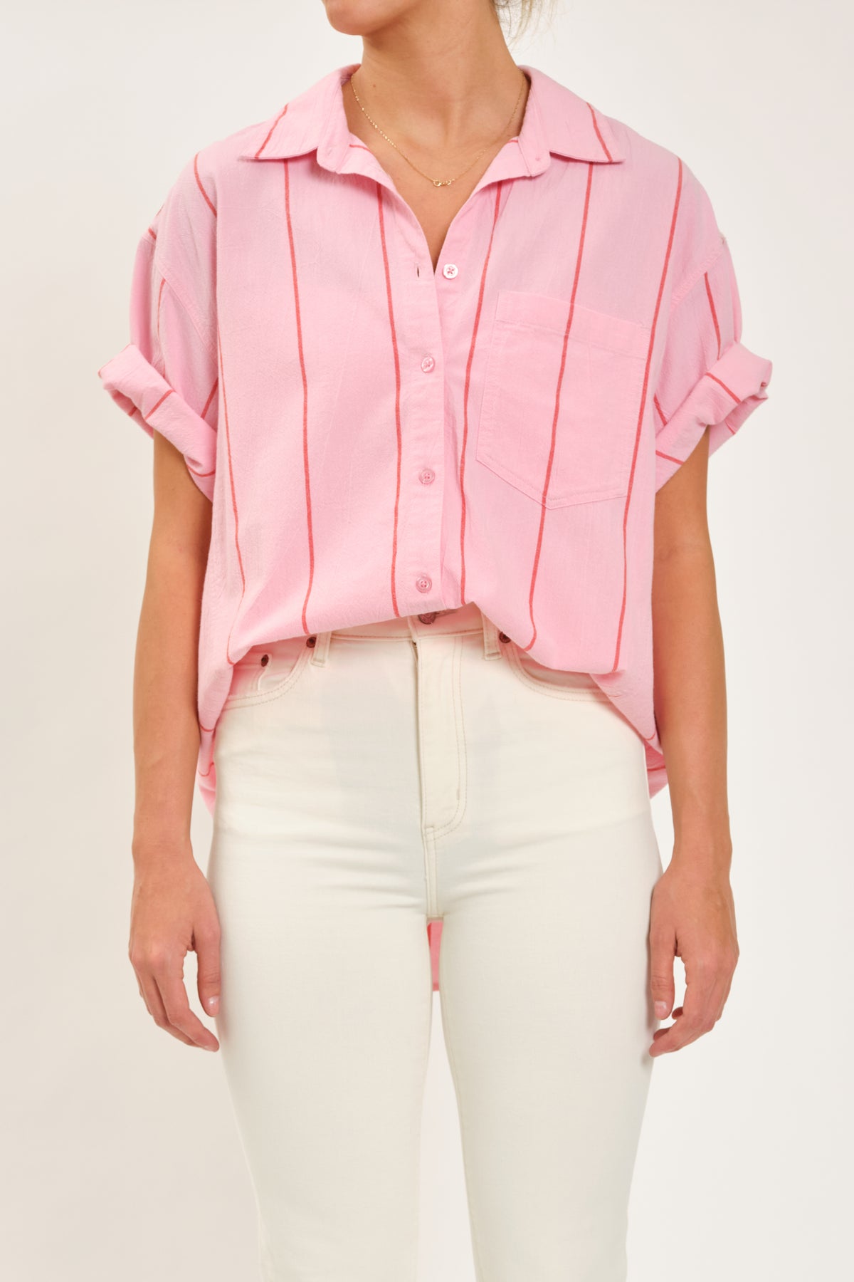 Breezy Boyfriend Shirt in Paloma