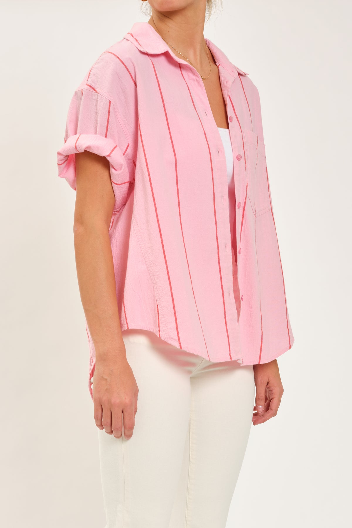 Breezy Boyfriend Shirt in Paloma