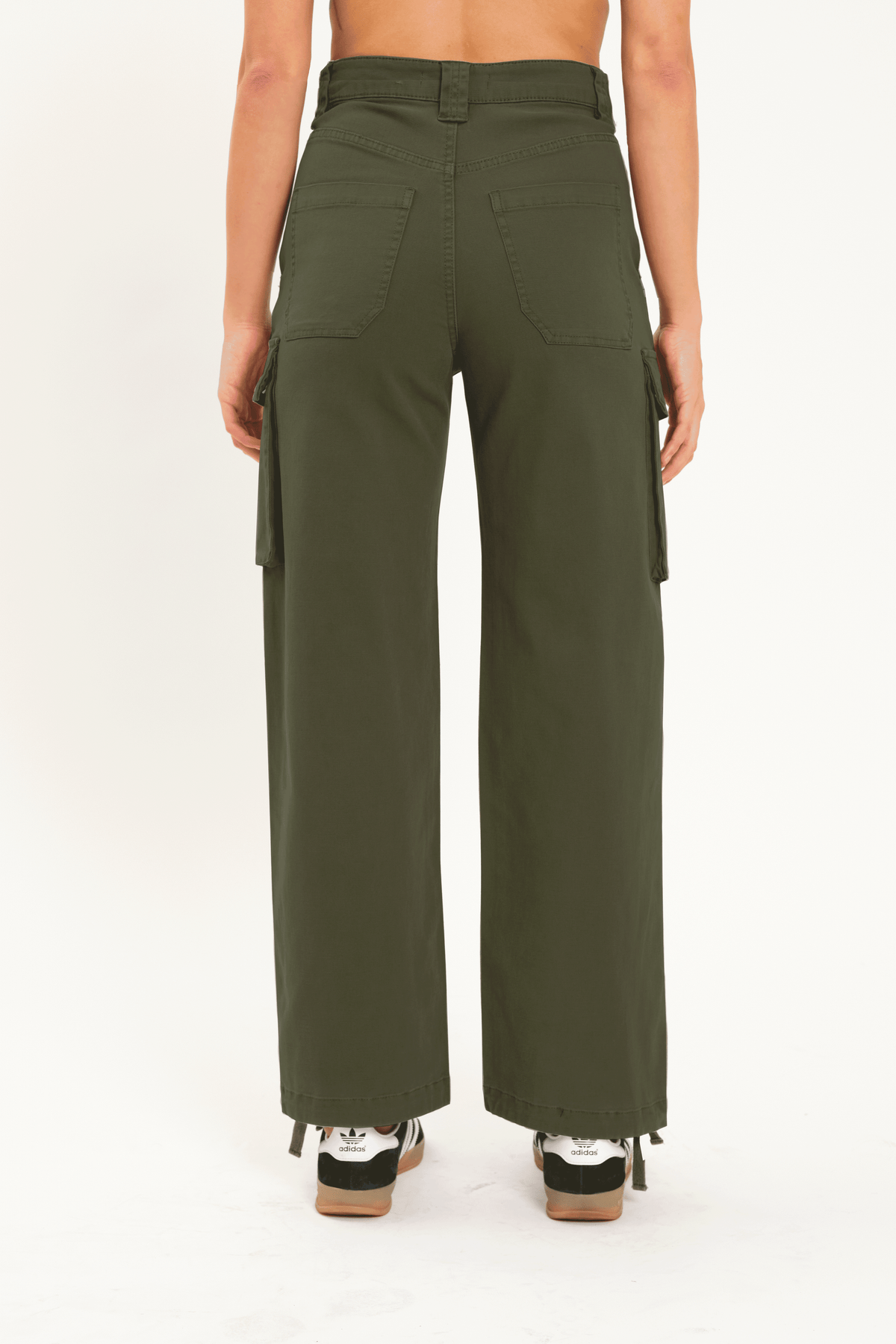 Cadet Cargo High Rise Cinch Hem in Grass