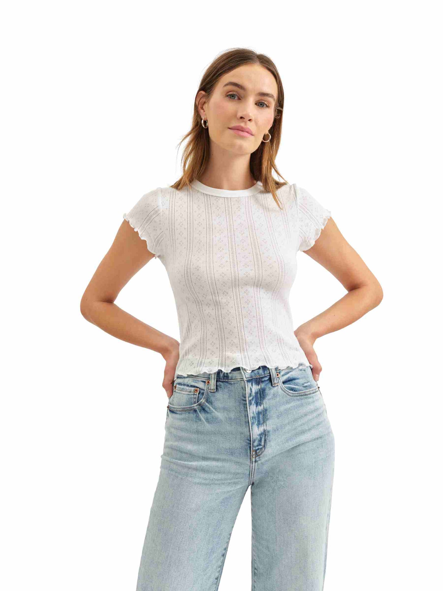 Lily Baby Tee in White Hot