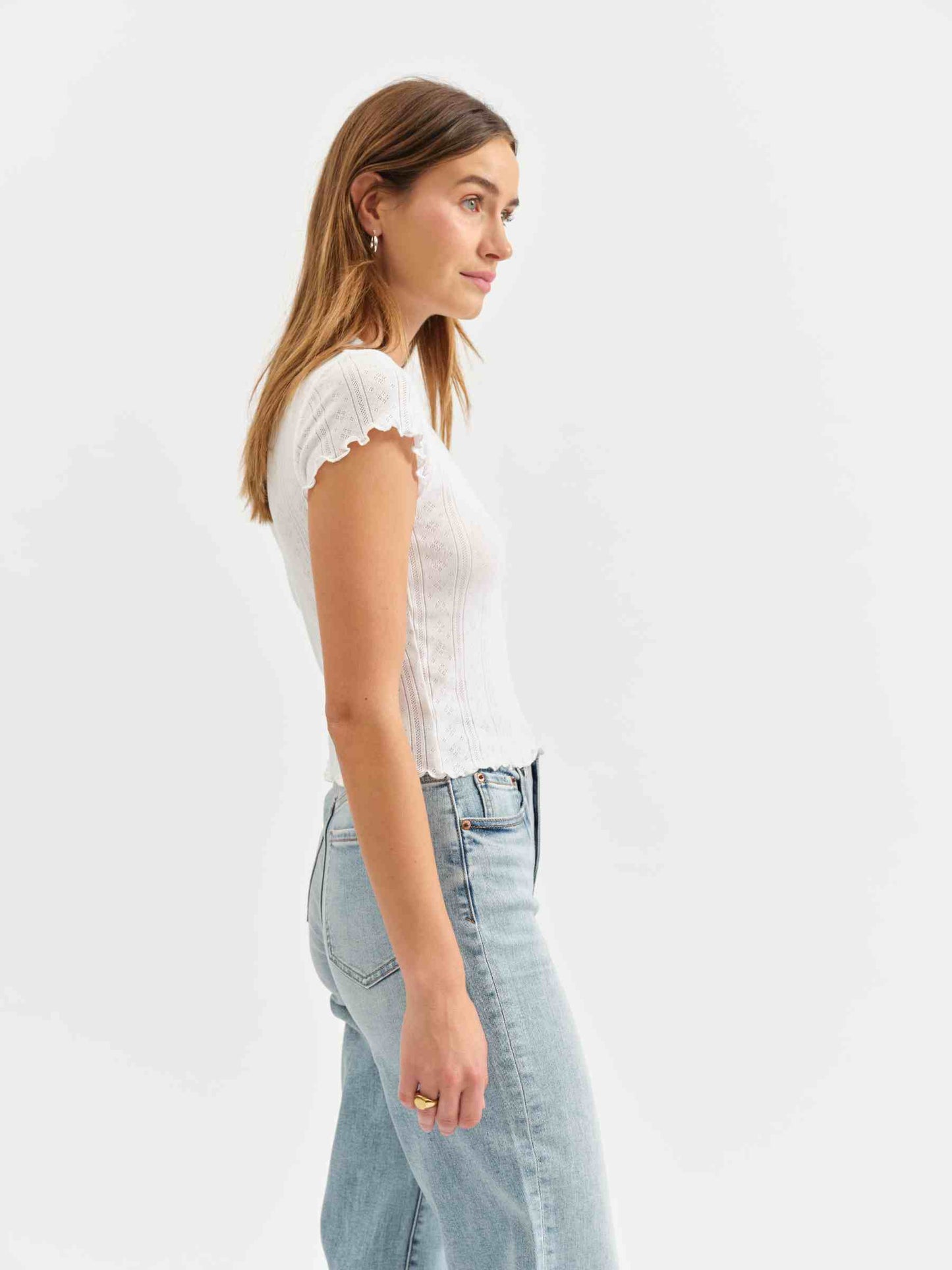 Lily Baby Tee in White Hot