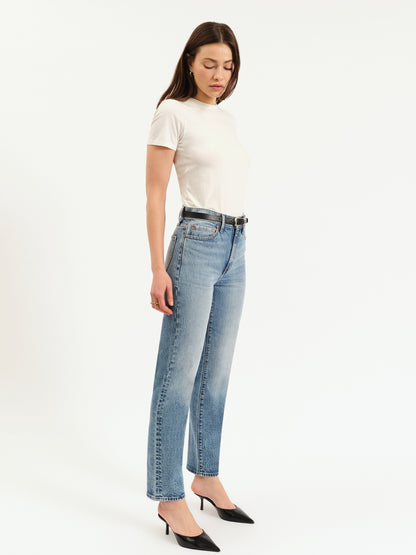 Smarty Pants High Rise Slim Straight in Face to Face