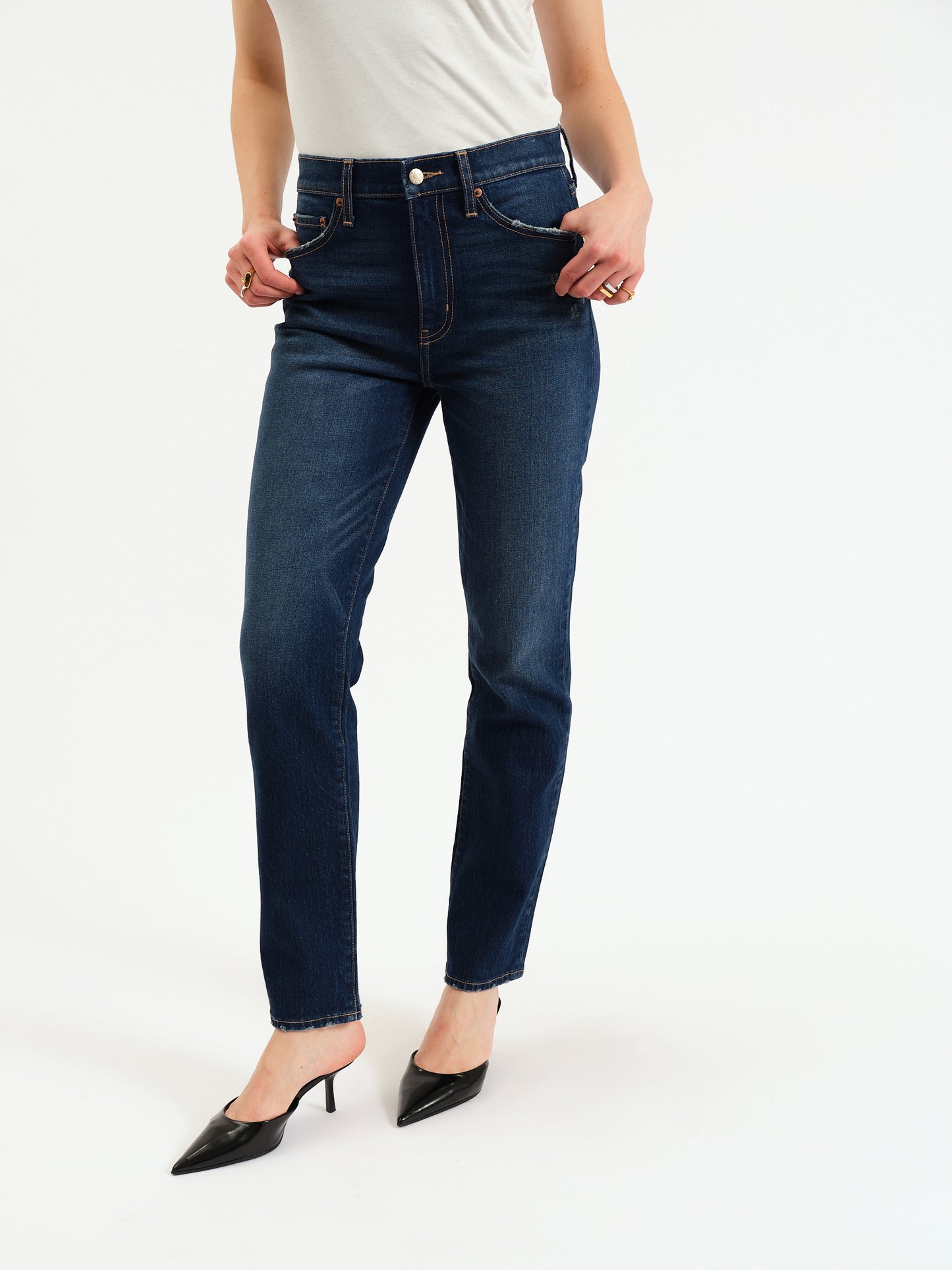 Smarty Pants High Rise Slim Straight in Vintage Ink