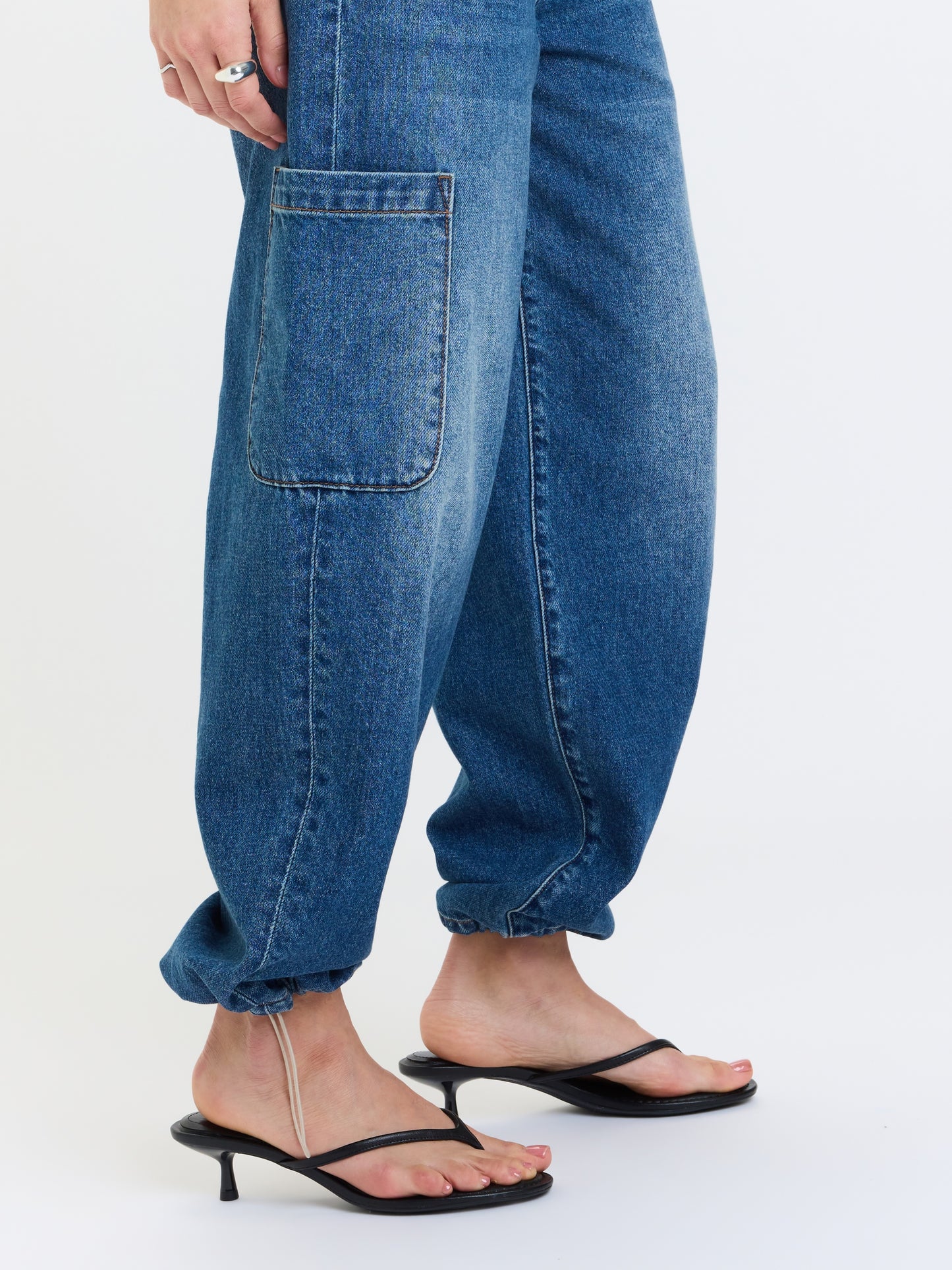 Mirage Mid Rise Cargo Harem in Snap