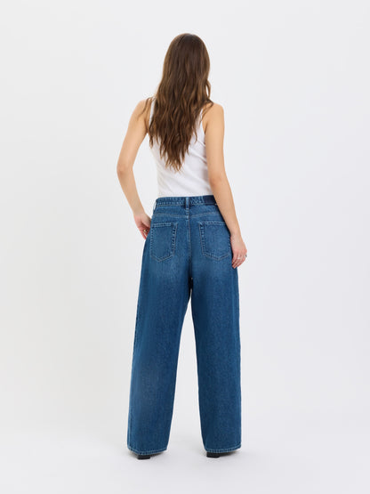 Hero High Rise Pleated Baggy Pant in Dreamland