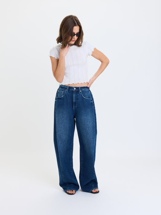 Hero High Rise Pleated Baggy Pant - Dreamland