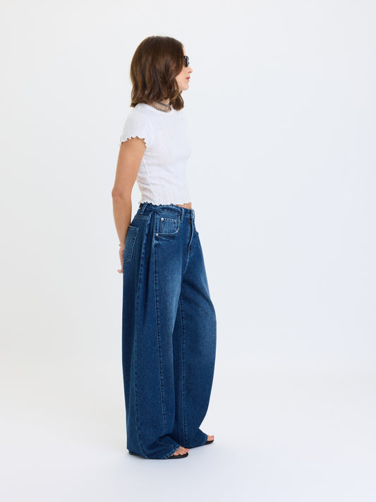 Hero High Rise Pleated Baggy Pant - Dreamland