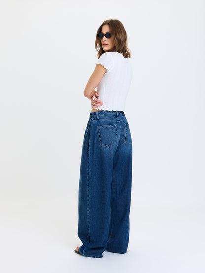 Hero High Rise Pleated Baggy Pant - Dreamland