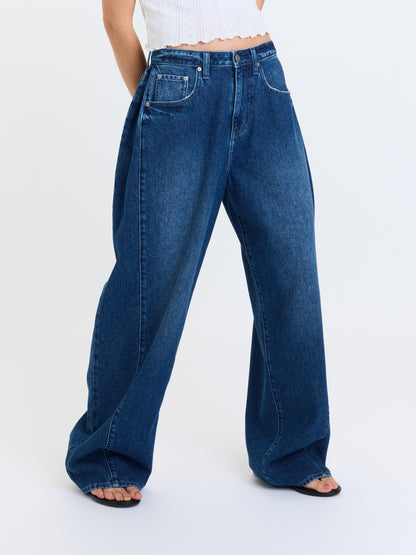 Hero High Rise Pleated Baggy Pant - Dreamland