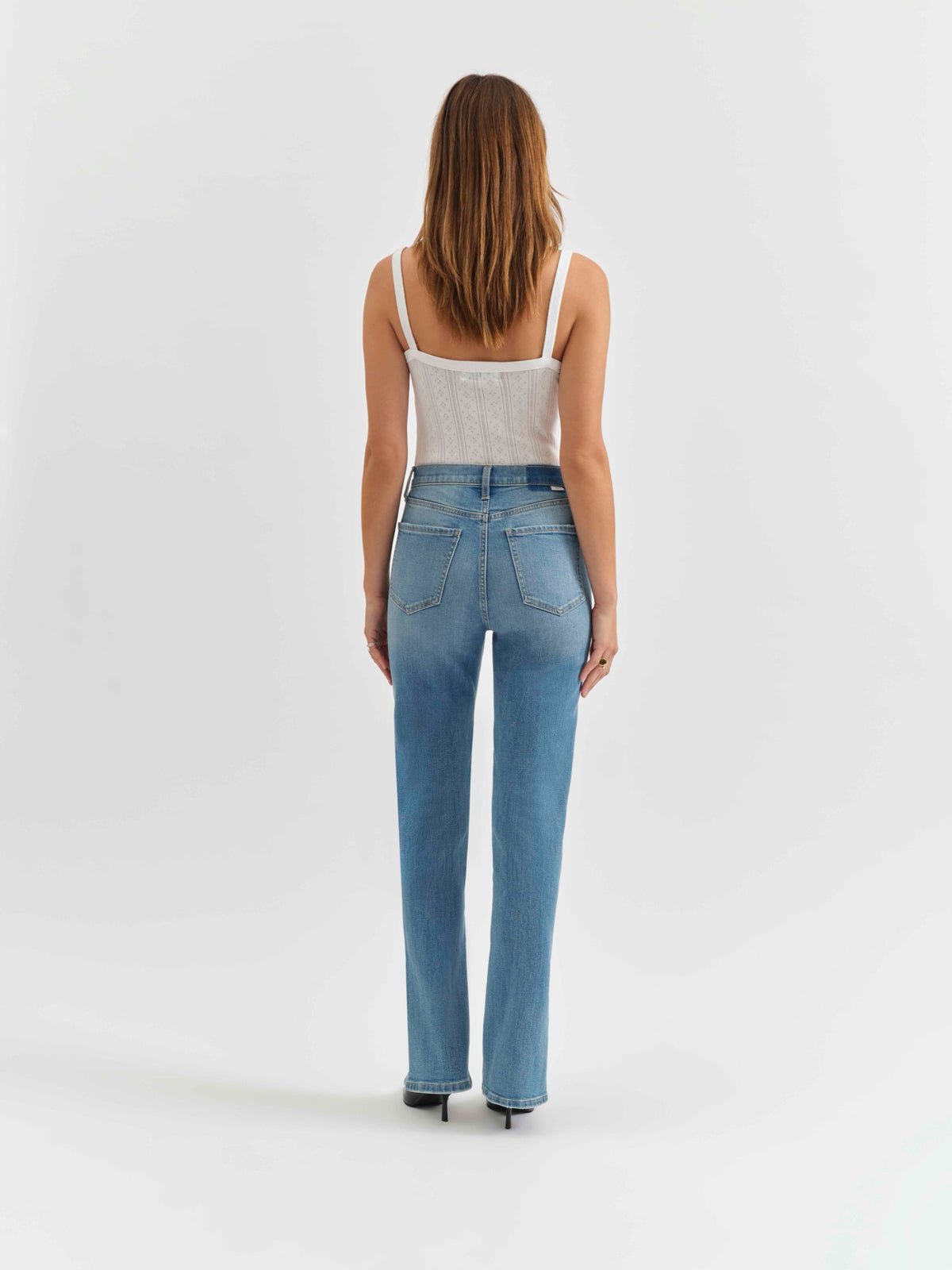 Downtown Slim Split Hem in Chatty