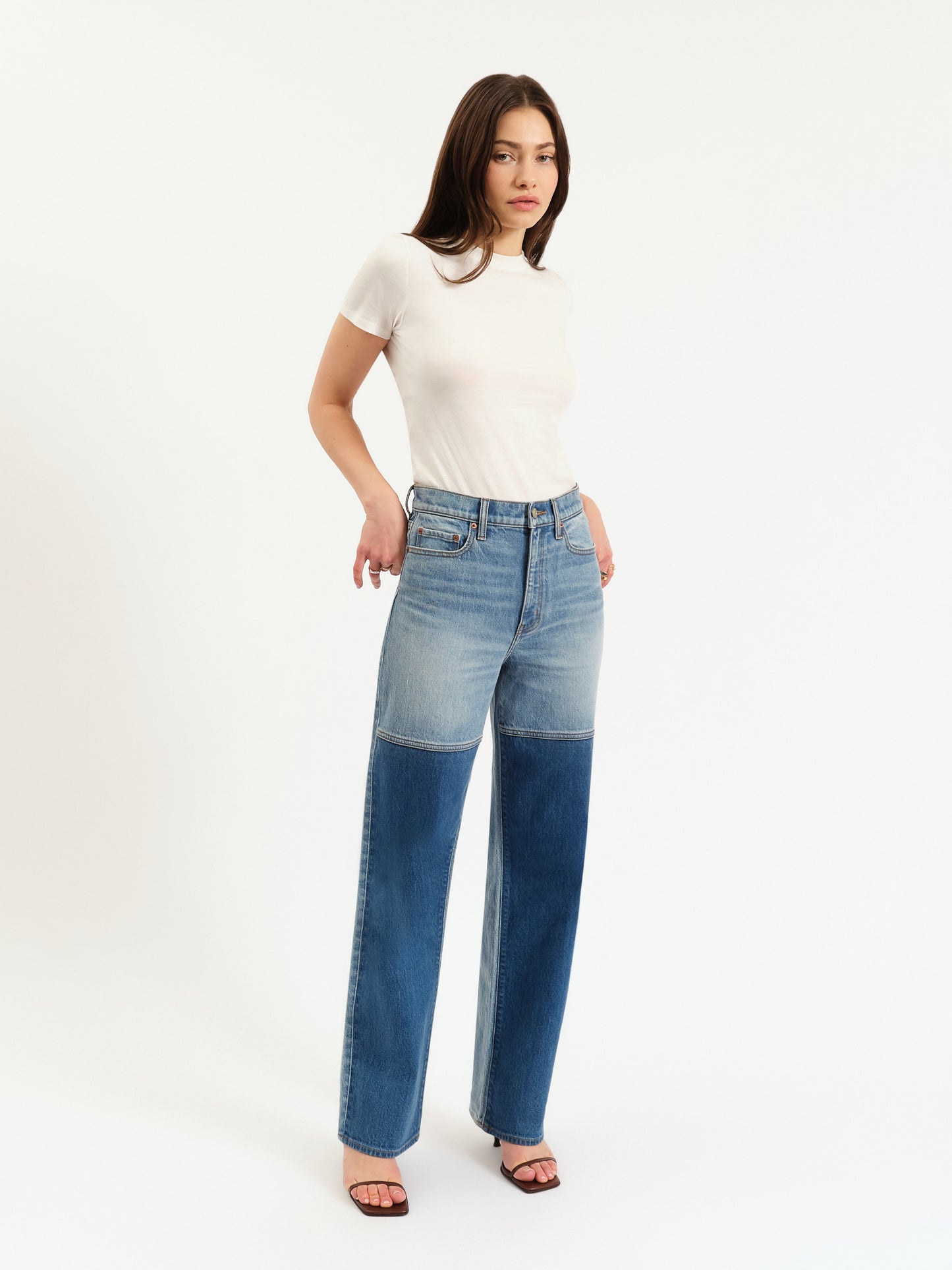 City High Rise Straight Leg in Double Dip