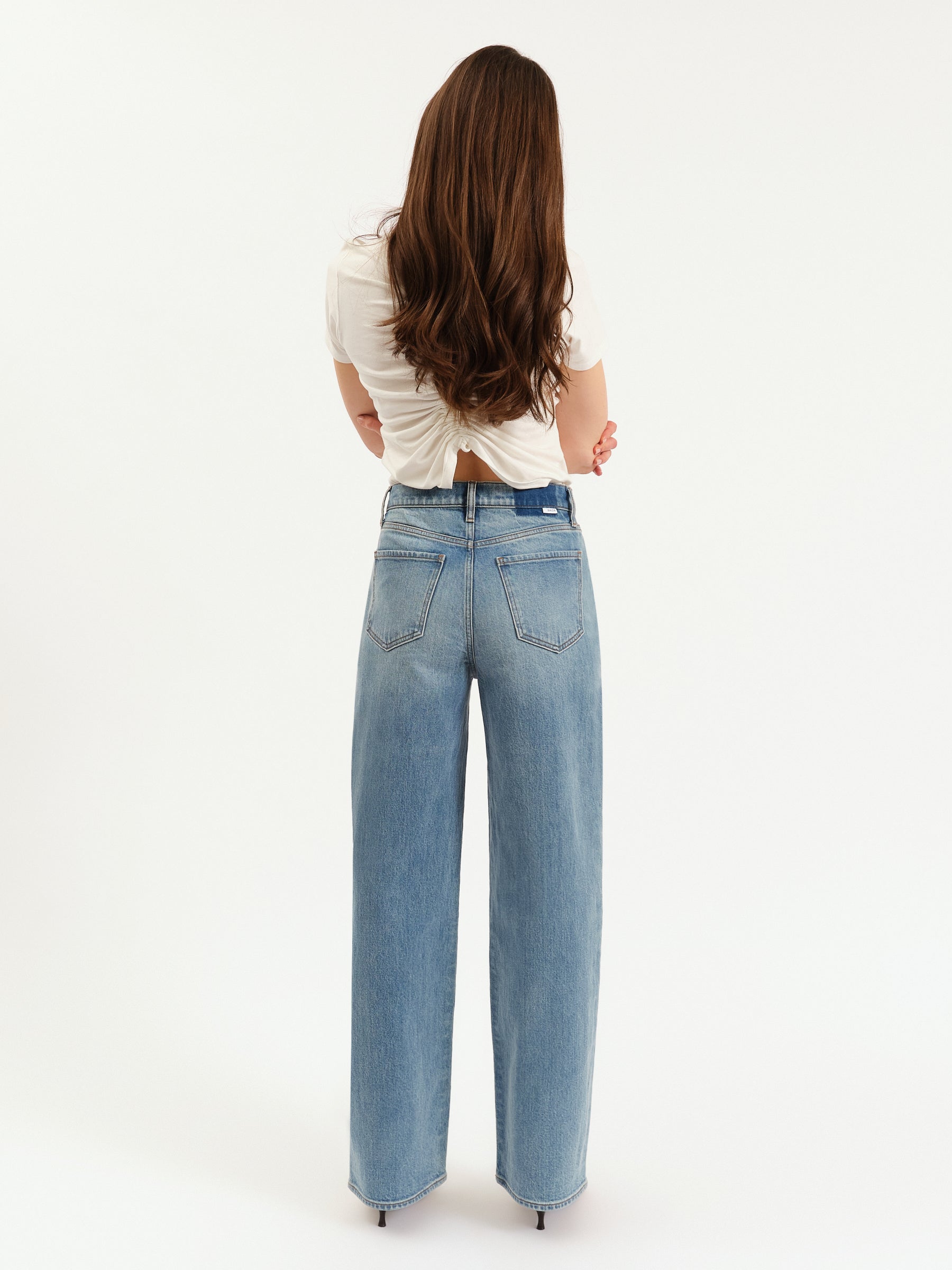 デイジー City High Rise Straight Leg in Double Dip – Daze Denim