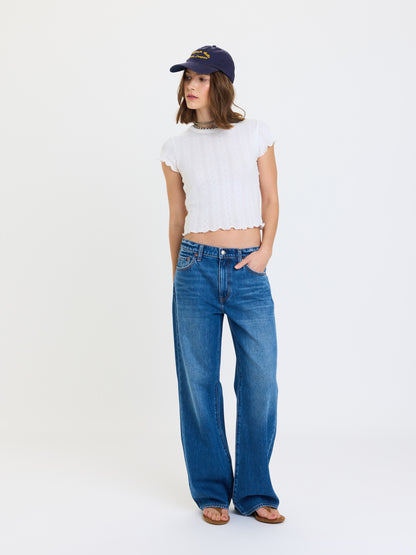 2k Mid Rise Relaxed Baggy Pant in Vesper