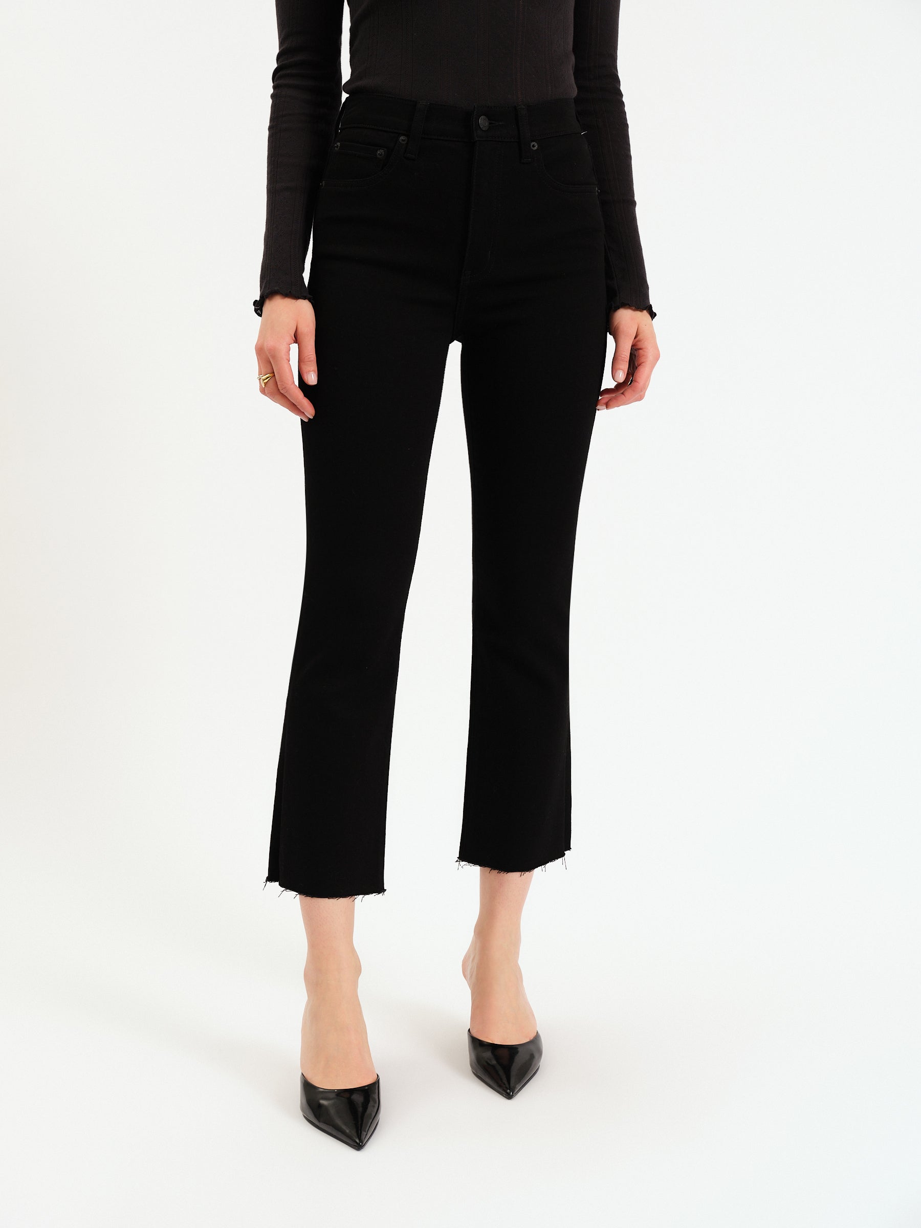 Shy Girl Crop Flare in After Party – Daze Denim