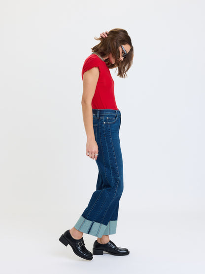 Pleaser High Rise Wide Ankle in Slow Motion