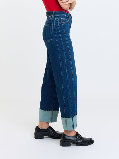 Pleaser High Rise Wide Ankle in Slow Motion