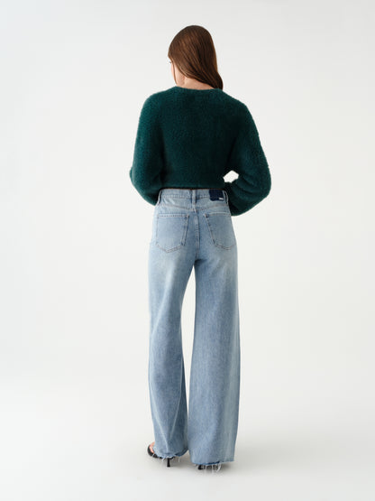 Far Out High Rise Wide Leg in Stardust
