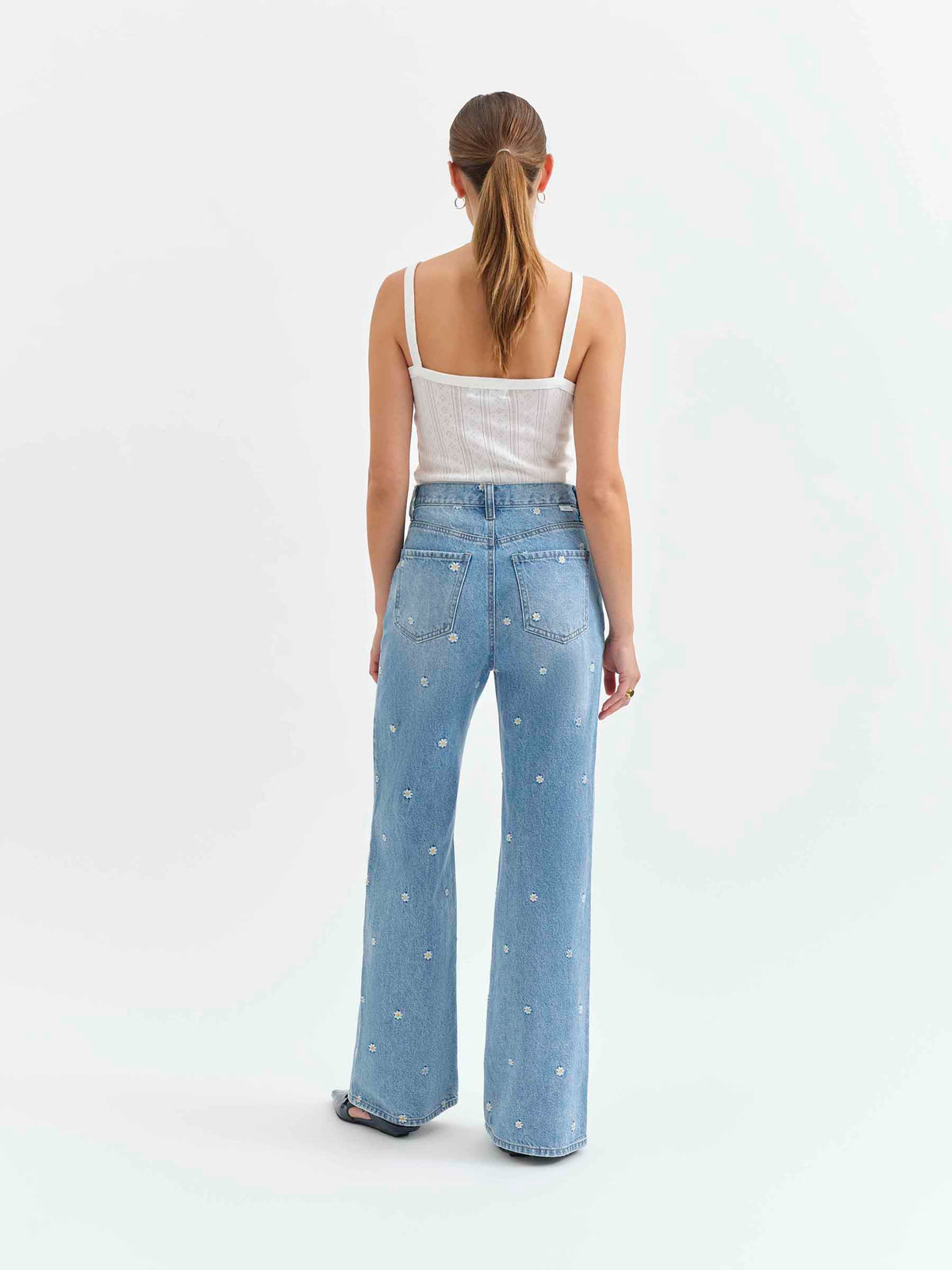 Far Out High Rise Wide Leg in Daze-Y