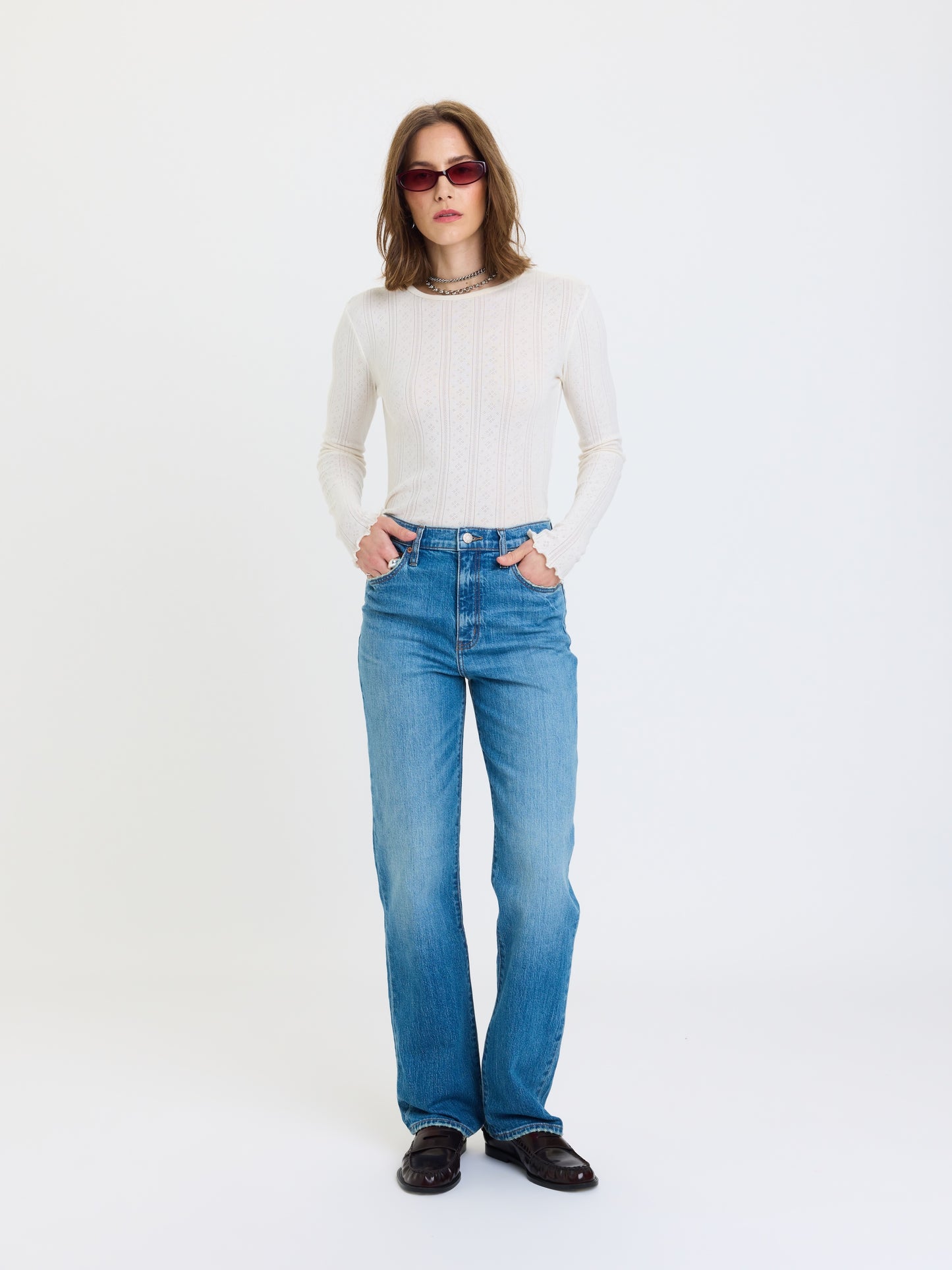 Sundaze High Rise Vintage Straight in Cloudline