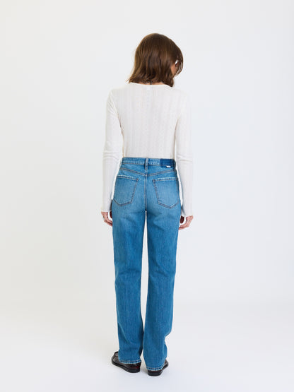 Sundaze High Rise Vintage Straight in Cloudline