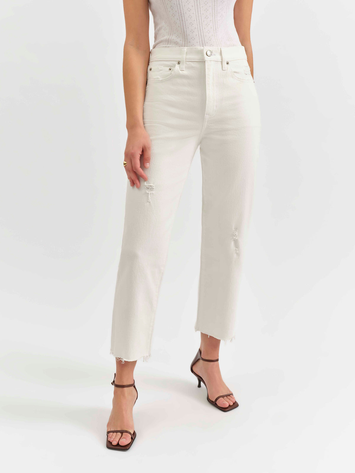 Sundaze Crop Straight in Swan Daze Denim