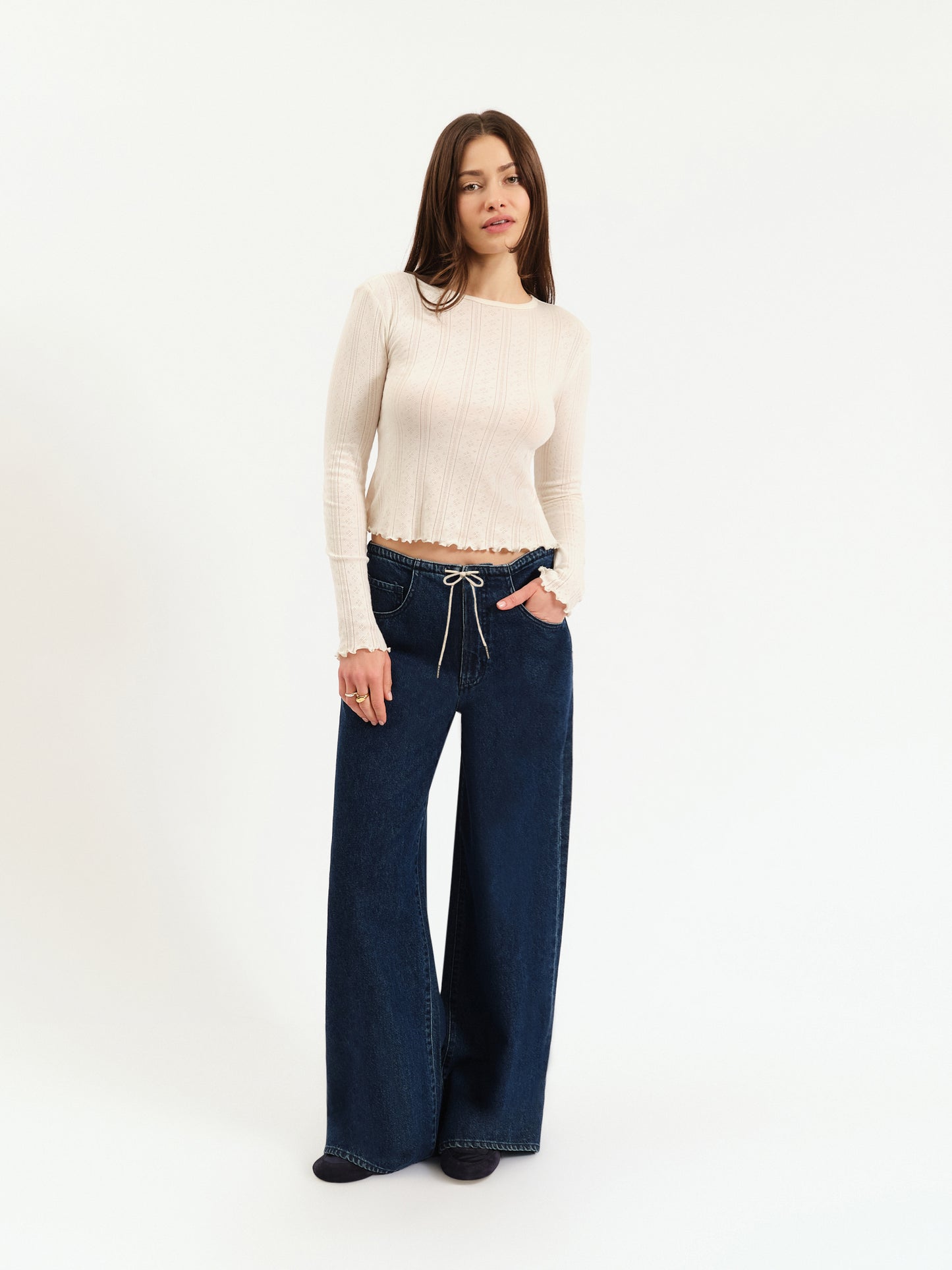 Madison Mid Rise Wide Leg in Moonlight Rinse