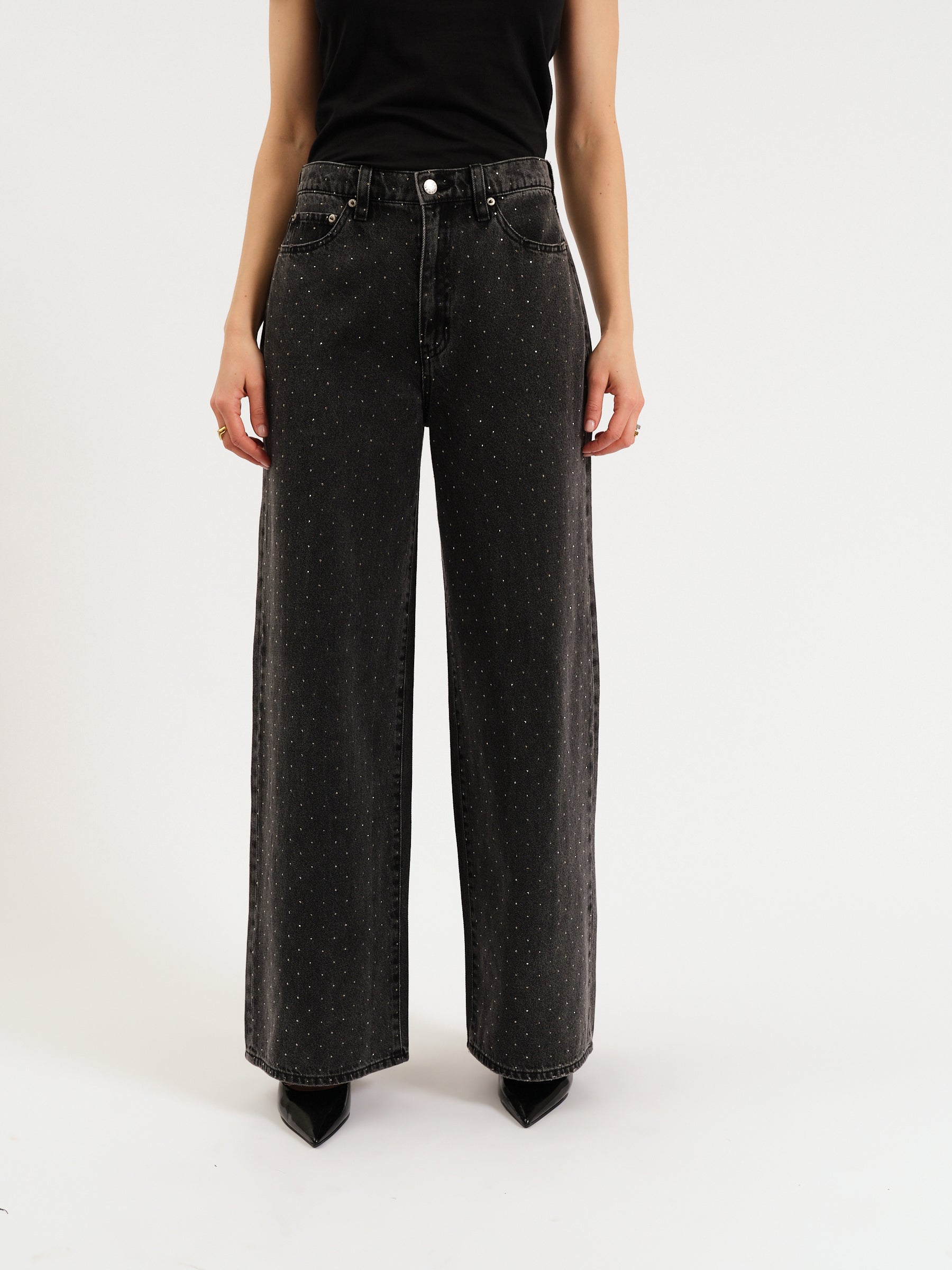 The Wanderer Mid Rise Palazzo in Starlit Night – Daze Denim