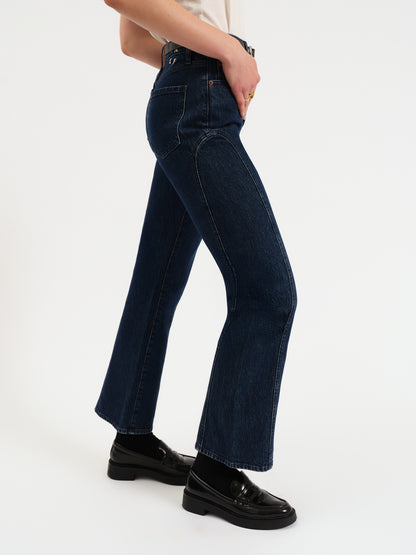 Soho High Rise Ankle Flare in Flip Side