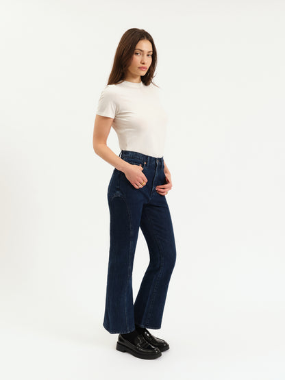 Soho High Rise Ankle Flare in Flip Side