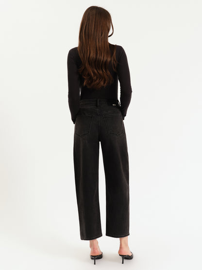 Westward Barrel Leg in Night Life Vintage