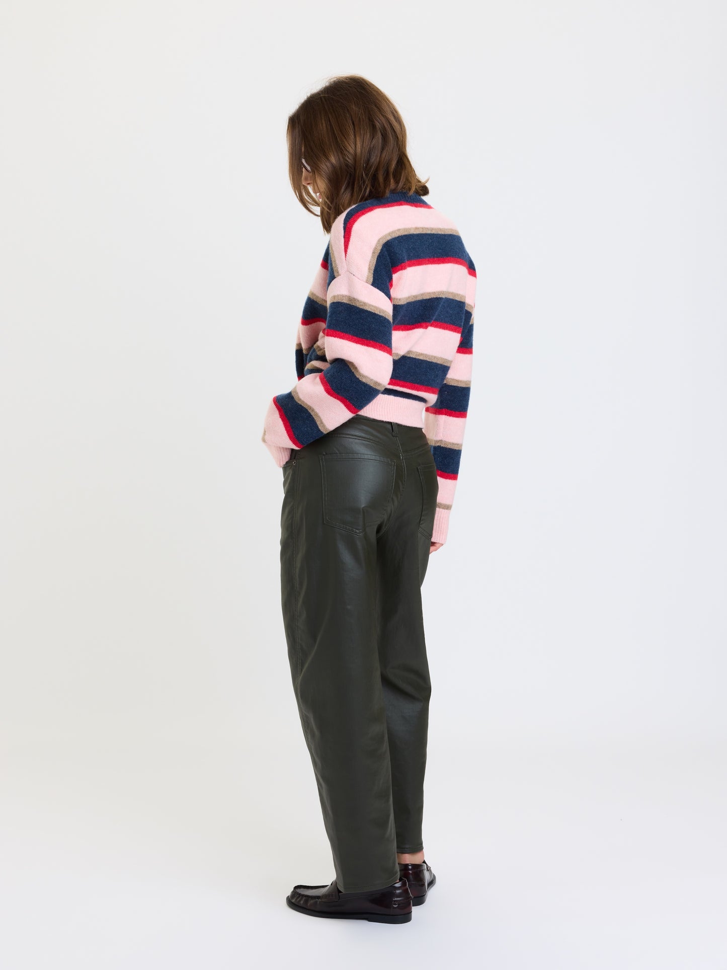 Westward High Rise Barrel in Coated Fern