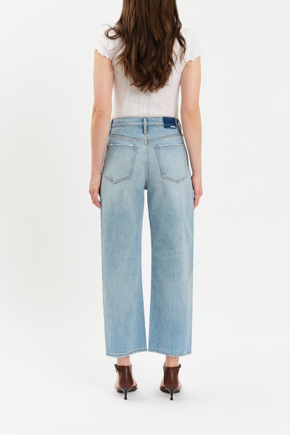 Westward High Rise Seamed Barrel in Pulse