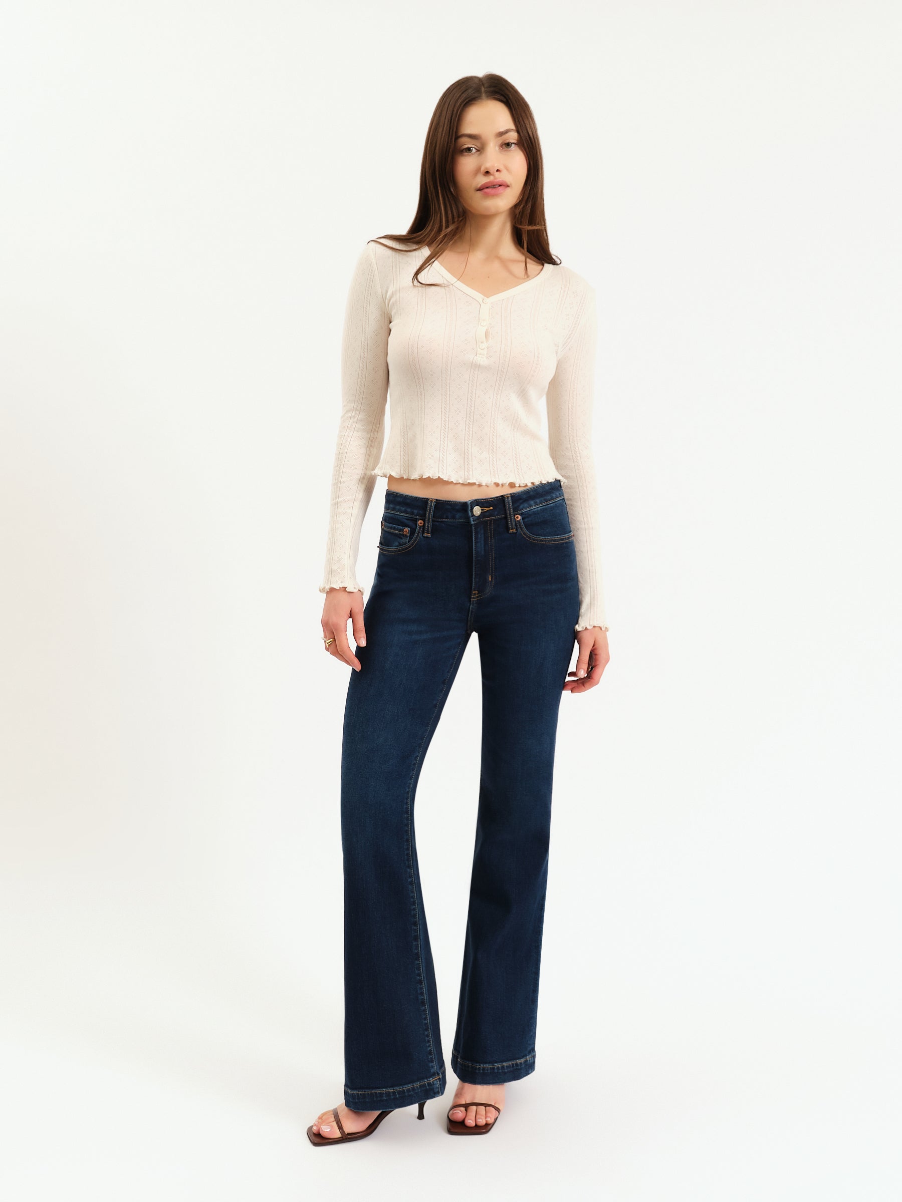 The Heartbreaker Mid Rise Flare in Hit Maker – Daze Denim