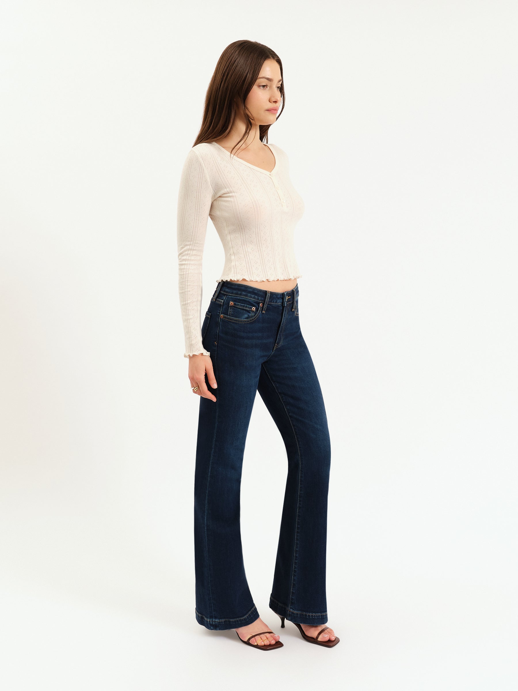 The Heartbreaker Mid Rise Flare in Hit Maker – Daze Denim