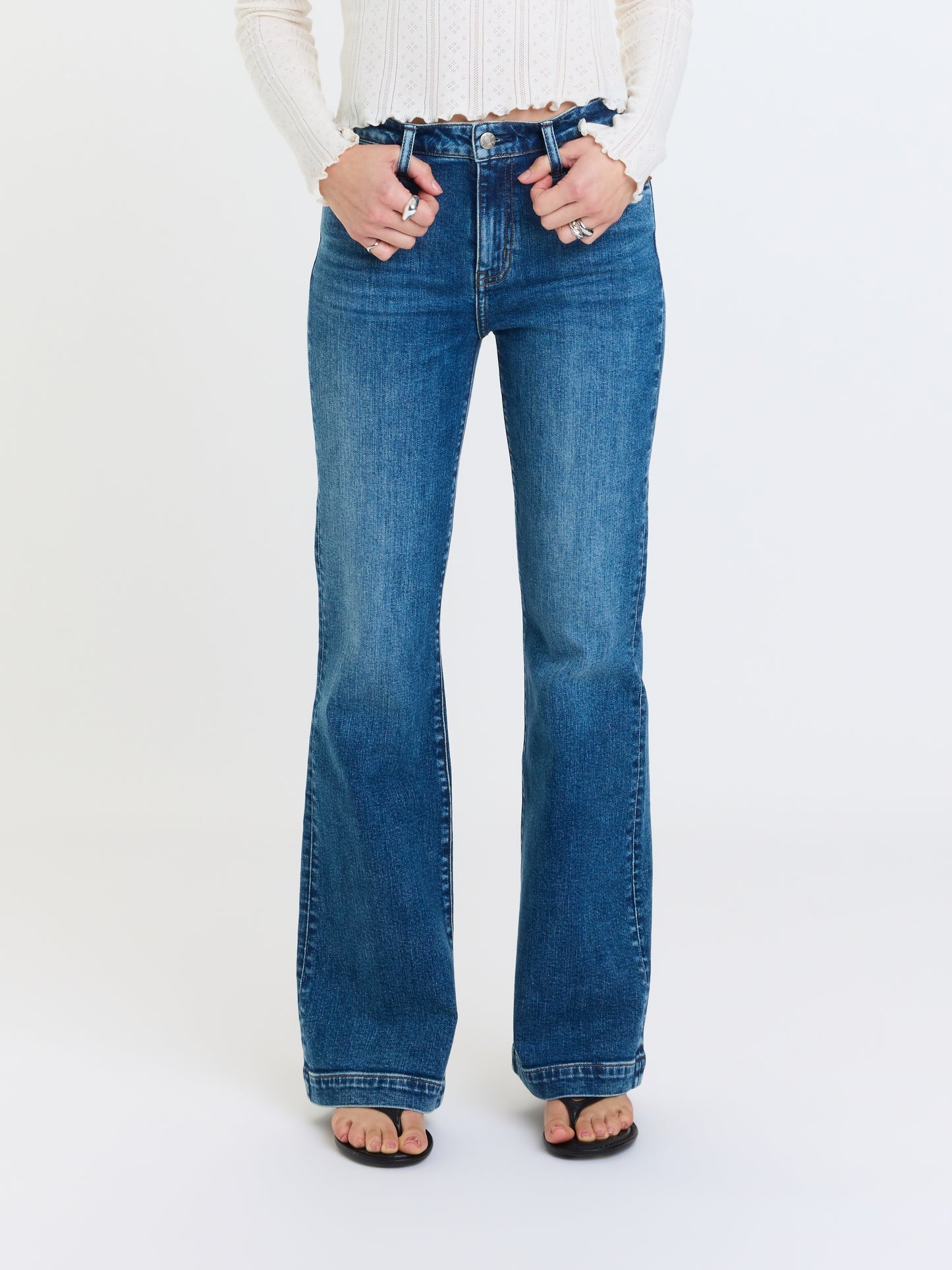 The Heartbreaker Mid Rise Flare in Dusk