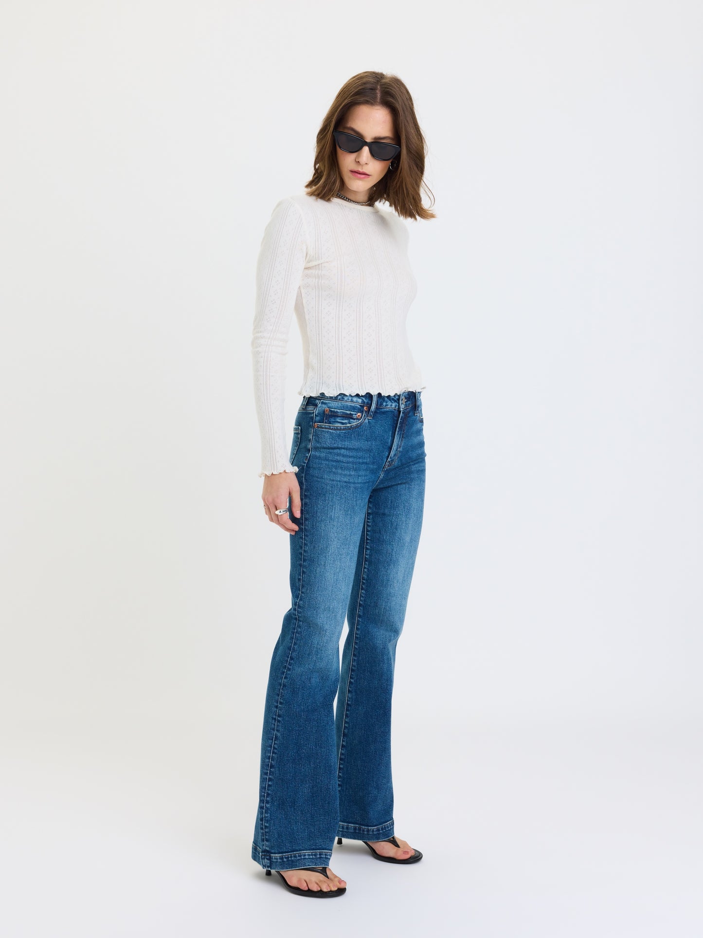 The Heartbreaker Mid Rise Flare in Dusk